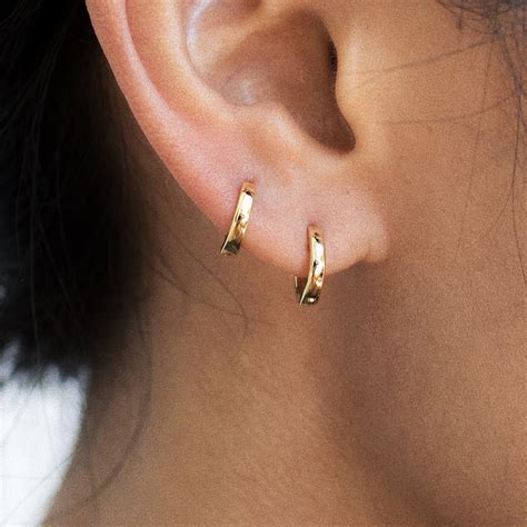 hypoallergenic gold hoop earrings|hypoallergenic huggie hoop earrings.